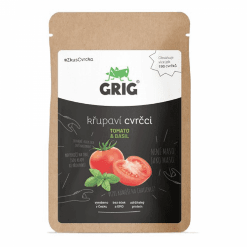 GRIG Sušení cvrčci tomato & basil 20 g