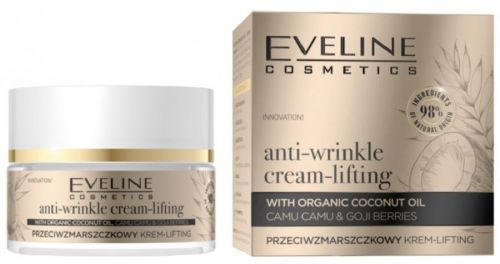 Eveline Cosmetics Organic Gold Anti-Wrinkle Cream Lifting Liftingový protivráskový pleťový krém 50 ml