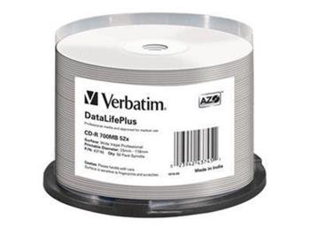 CD-R Verbatim DLP 80min. 52x WIDE Profesional Printable 50-cake NON-ID