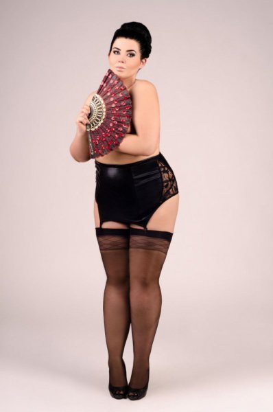 Andalea E/2024 Podvazkový pás 46/48 černá