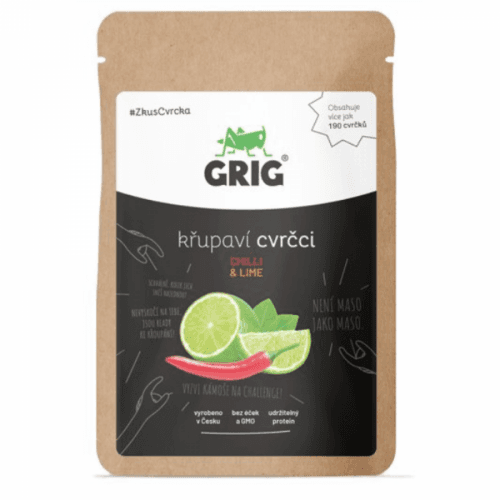 GRIG Sušení cvrčci chilli & lime 20 g