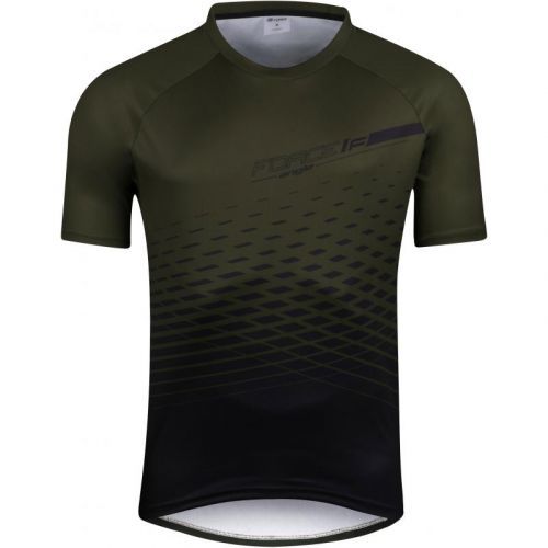 Dres Force Angle MTB - pánské, krátký, zelená army - velikost 2XL