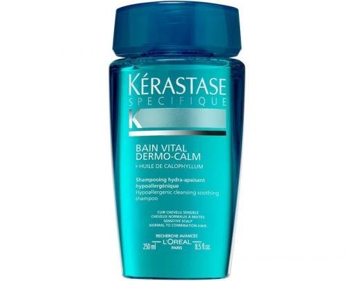 Kérastase Šampon pro citlivou vlasovou pokožku pro normální až smíšené vlasy Bain Vital Dermo-Calm (Hypoallergenic Hydra-Soothing Shampoo) 250 ml
