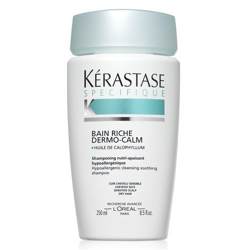 Kérastase Zklidňující šampon pro citlivou vlasovou pokožku a suché vlasy Bain Riche Dermo-Calm (Hypoallergenic Cleansing Soothing Shampoo Sensitive Scalp Dry Hair) 250 ml