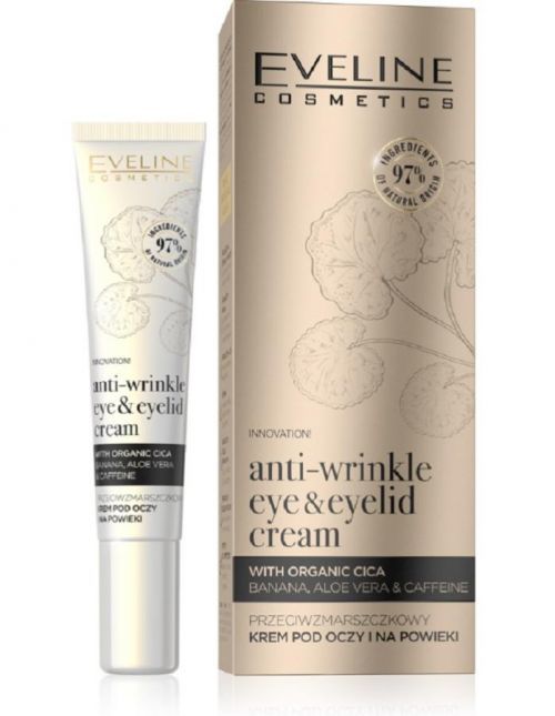 Eveline Cosmetics Organic Gold Anti-wringle Eye & Eyelid Cream Protivráskový oční krém 20 ml
