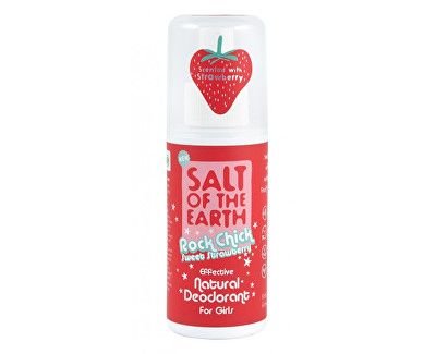 Salt of the Earth Rock Chick Sweet Strawberry přírodní deodorant ve spreji Jahoda  100 ml