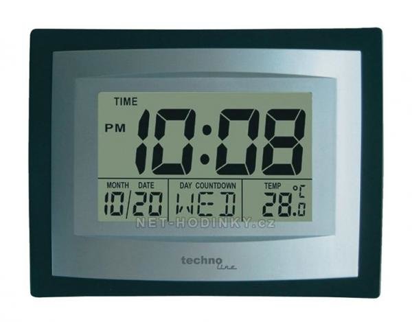 Technoline Digitální nástěnné hodiny Techno Line WS8004.1 Jumbo
