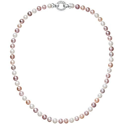 Evolution Group Perlový náhrdelník z pravých říčních perel mix barev 22004.3