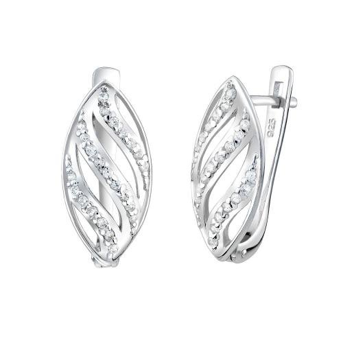 Stříbrné náušnice VERIA se zirkony - FNJE0053