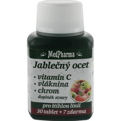 MedPharma Jablečný ocet+vlák.+vit.C+chrom tbl.37