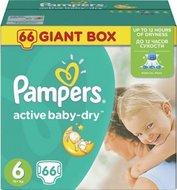 Pampers Pleny Active Baby 6 Extra Large (15+kg) Giant Box - 66 ks