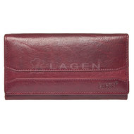 Lagen Dámská vínová kožená peněženka Wine Red W-2025/T