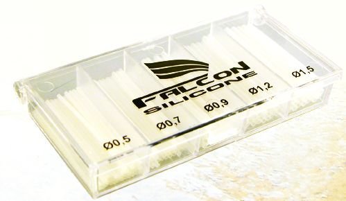 Falcon profi sada silikon bužírek - mix 5 velikostí ( 0,5/ 0,7/ 0,9/ 1,2/ 1,5mm )