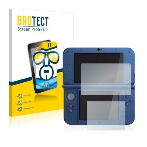 2x BROTECTHD-Clear Screen Protector Nintendo New 3DS XL