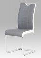 Jídelní židle šedá s bílými boky chrom DCL-410 GREY2 Akce, super cena, zlevněná doprava Autronic