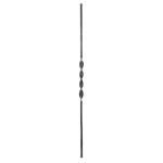 Zdobená tyč pro kované ploty, brány a zábradlí 22.013, 900x30 mm, pr.12x12 mm