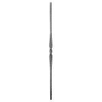 Zdobená tyč pro kované ploty, brány a zábradlí 22.004, 900 mm, pr.12x12 mm