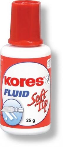 Opravný lak KORES Fluid Soft Tip 25 g s houbičkou