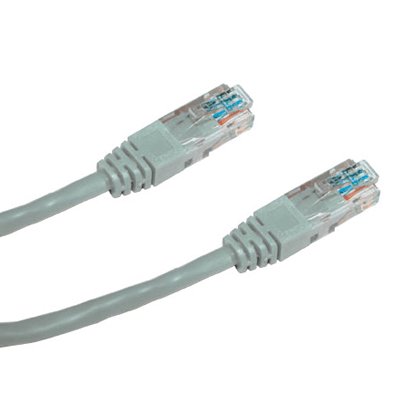 DATACOM Patch cord UTP CAT6 0,25m šedý