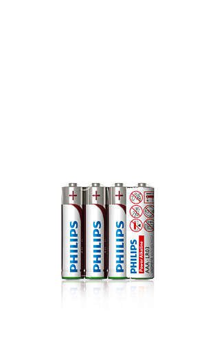 Philips baterie AAA Power Alkaline - 4ks