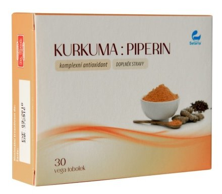 KURKUMA:PIPERIN 30 vega tobolek SETARIA