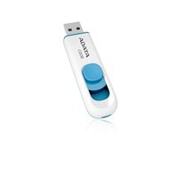 ADATA Classic Series C008 16GB USB 2.0 flashdisk, výsuvný konektor, bílo-modrý