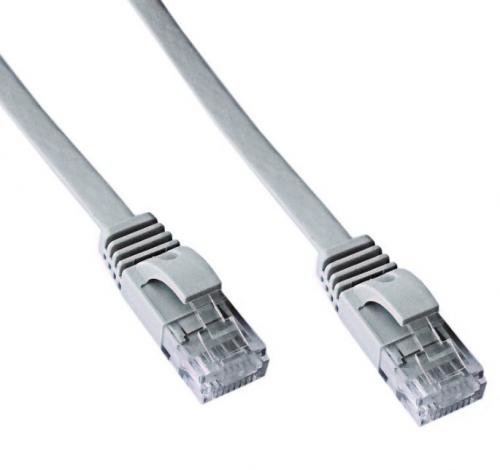 DATACOM Patch cord UTP CAT6 0,5m šedý FLAT plochý