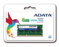 ADATA 8GB 1600MHz DDR3L CL11 SODIMM, 1.35V Single Tray