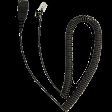 Jabra QD-RJ10, 0,5-2m, coiled