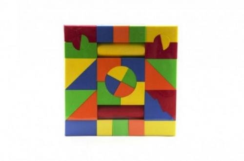 Kostky pěnové 66ks v plastové tašce 25x25x7cm