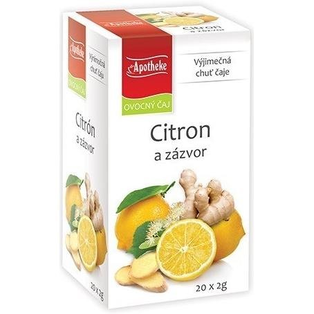 Apotheke Citron+zázvor s lípou čaj 20x2g n.s.