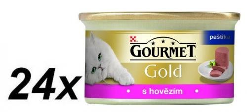 Gourmet Gold paštika s hovězím 24 x 85 g