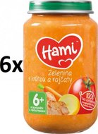 Hami Zelenina s krůtou a rajčaty - 6 x 200g