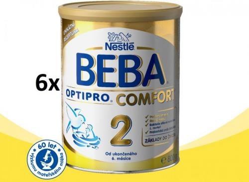 Nestlé BEBA OPTIPRO Comfort 2 kojenecké mléko - 6x800g
