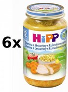 HiPP Zelenina a těstoviny s kuřecím masem - 6x220g