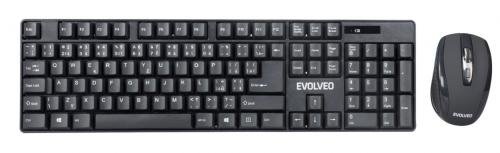 EVOLVEO WK-142, set bezdr. klávesnice a myši , 2,4GHz, USB