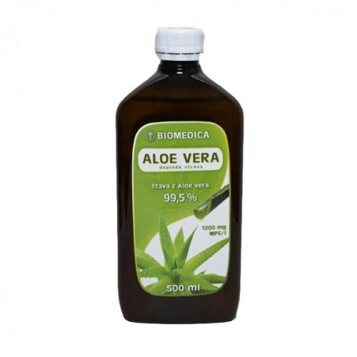 Aloe vera BIOMEDICA přírodní šťáva 99.5% 500ml