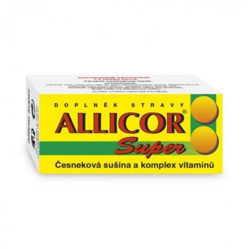 Allicor Super česnek+vitamin.tbl.60