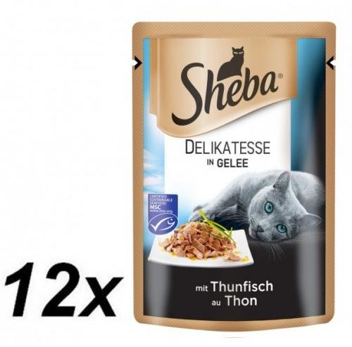 Sheba kapsička DELIKATESSE in Gelee Tuňák 12 x 85g