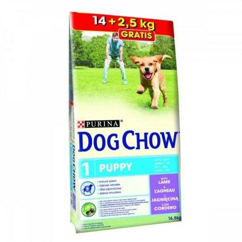 Purina Dog Chow Puppy Lamb 14 kg + 2,5 kg Zdarma