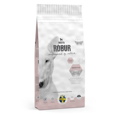 Bozita Robur Sensitive Single Protein losos & rýže - Výhodné balení 2 x 12,5 kg