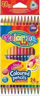 Pastelky trojhranné oboustranné 24 barev (12 ks) Colorino Kids