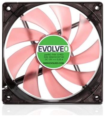 EVOLVEO ventilátor 120mm, LED červený