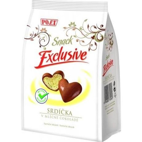 Srdíčka v mléčné čokoládě 90g