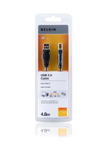 BELKIN USB 2.0 kabel A-B, řada standard, 4.8 m