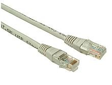 Patch kabel CAT5E UTP PVC 0,5m šedý