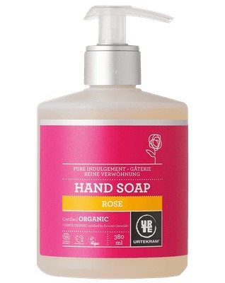 Urtekram Rozmazlující růžové tekuté mýdlo na ruce BIO (380 ml)