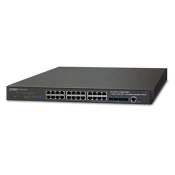 Planet SGS-6341-24T4X L2/L3 switch 24x 1000Base-T,4x 10Gb SFP+, Web/SNMP, L3, ACL,QoS, IGMP,IP stack