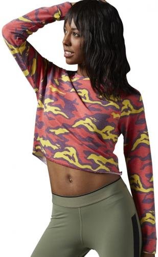 Tričko Reebok Yoga Camo Cover Up laser red M