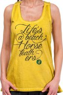 Tílko Horsefeathers Life Is Beach washed yellow M